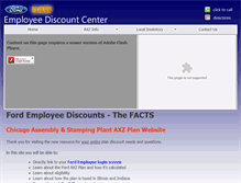 Tablet Screenshot of fordemployeeplan.com